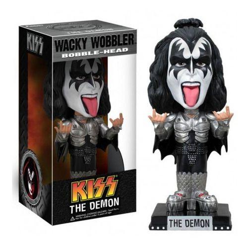 Funko Pop Rocks Kiss Kit Com 4 Bonecos Wacky Wobbler - Funko